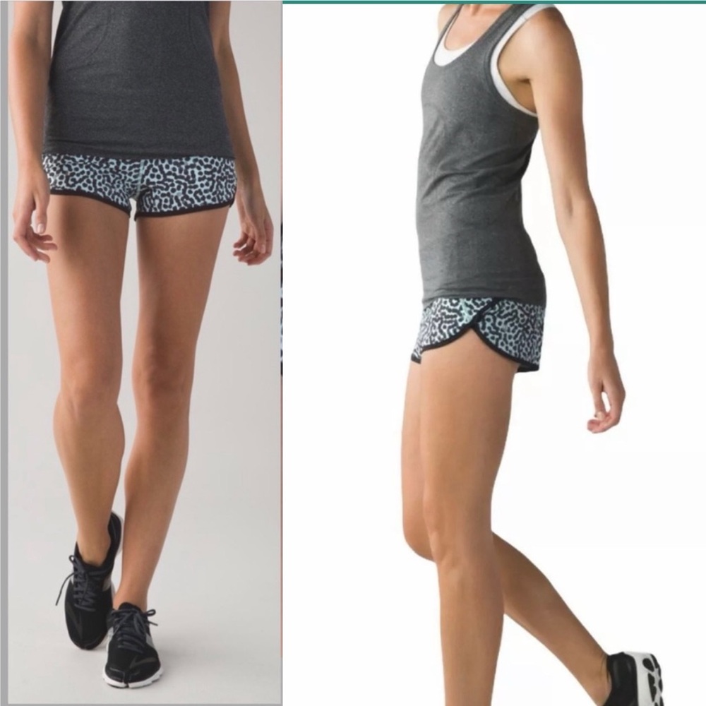 Lululemon Athletics Run Speed Spotted Block it - Pocket Ace Shorts size 4